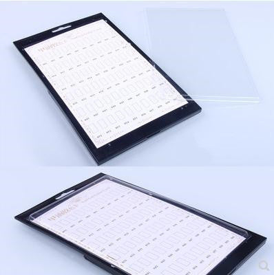 Nail art color swatch display board for salons and DIY nail organization