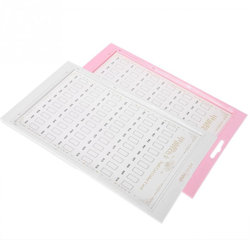 Nail art color swatch display board for salons and DIY nail organization