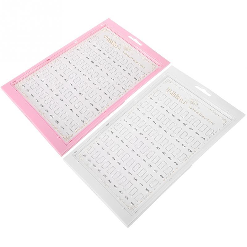 Nail art color swatch display board for salons and DIY nail organization