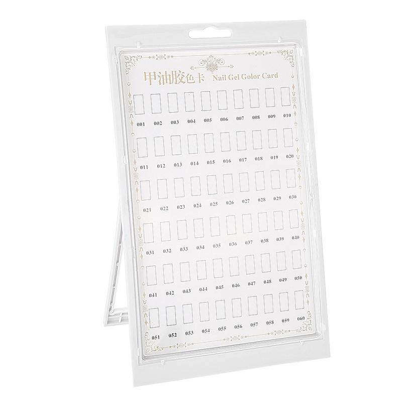 Nail art color swatch display board for salons and DIY nail organization