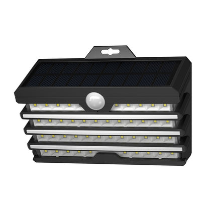 Waterproof LED solar garden light with motion sensor for outdoor wall and landscape lighting