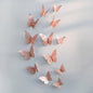 3D Metal Butterfly Wall Stickers – Hollow Design for Home & Bedroom Décor