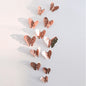 3D Metal Butterfly Wall Stickers – Hollow Design for Home & Bedroom Décor