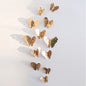 3D Metal Butterfly Wall Stickers – Hollow Design for Home & Bedroom Décor