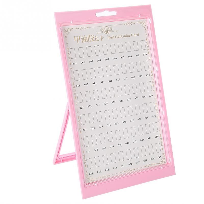 Nail art color swatch display board for salons and DIY nail organization
