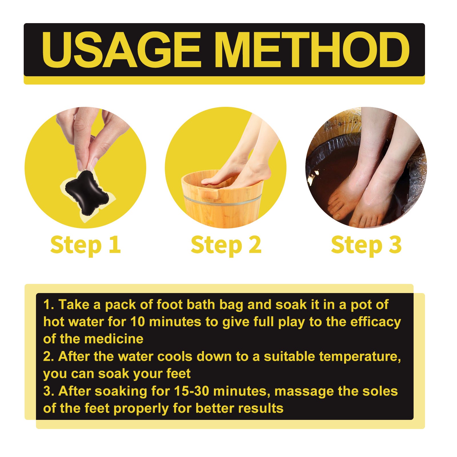 South Moon herbal foot soak and firming gel for muscle shaping and relaxation