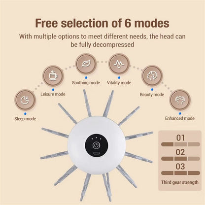 Jing electric scalp massager tingler for head relaxation and stress relief