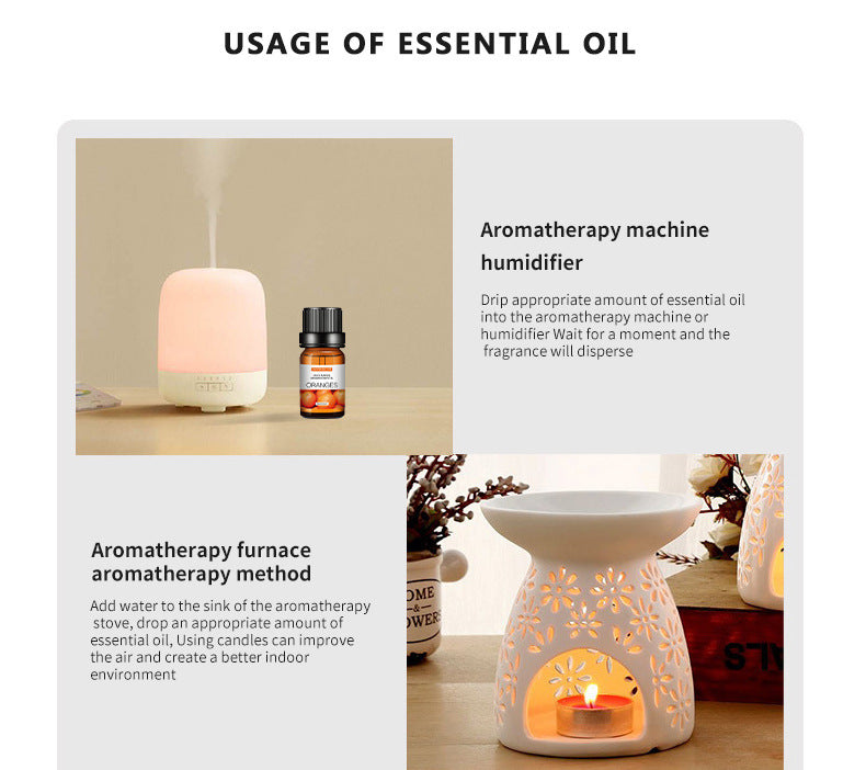 Water-soluble aromatherapy essential oil gift set for diffuser and spa
