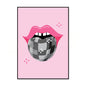 Retro 70s Y2K vintage mouth poster for wall decor in bedroom or dorm