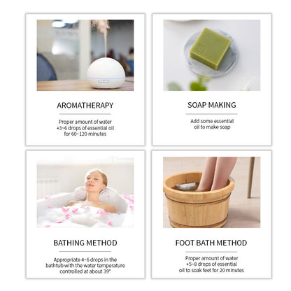 Water-soluble aromatherapy essential oil gift set for diffuser and spa
