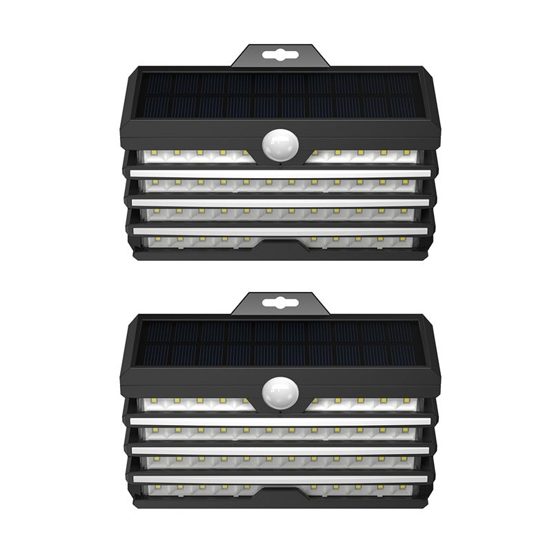 Waterproof LED solar garden light with motion sensor for outdoor wall and landscape lighting