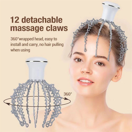 Jing electric scalp massager tingler for head relaxation and stress relief