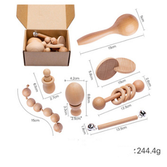 Cartoon Intellectual Development Wooden Unpainted Toy