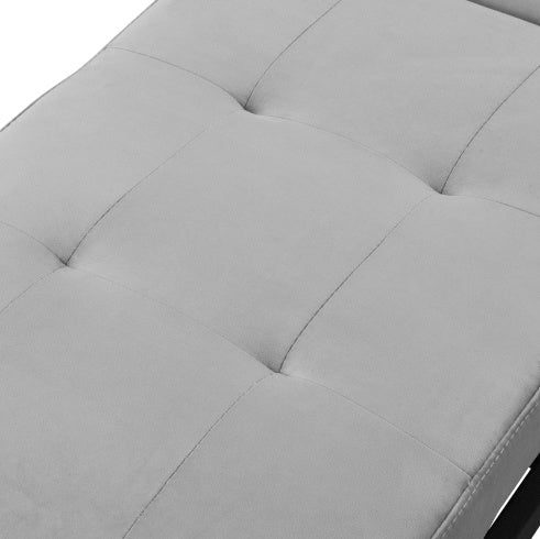 Folding Ottoman Sofa Bed Gray – Convertible Space-Saving Guest Bed for Small Spaces

