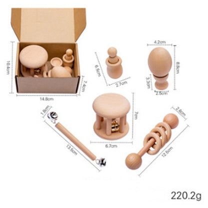 DIY wooden cartoon puzzle toy for kids with unpainted pieces for creativity
