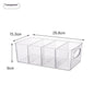 Transparent multi-layer storage box for tea, spices, and small home items

