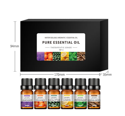 Water-soluble aromatherapy essential oil gift set for diffuser and spa