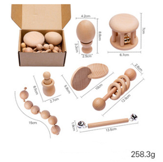 Cartoon Intellectual Development Wooden Unpainted Toy